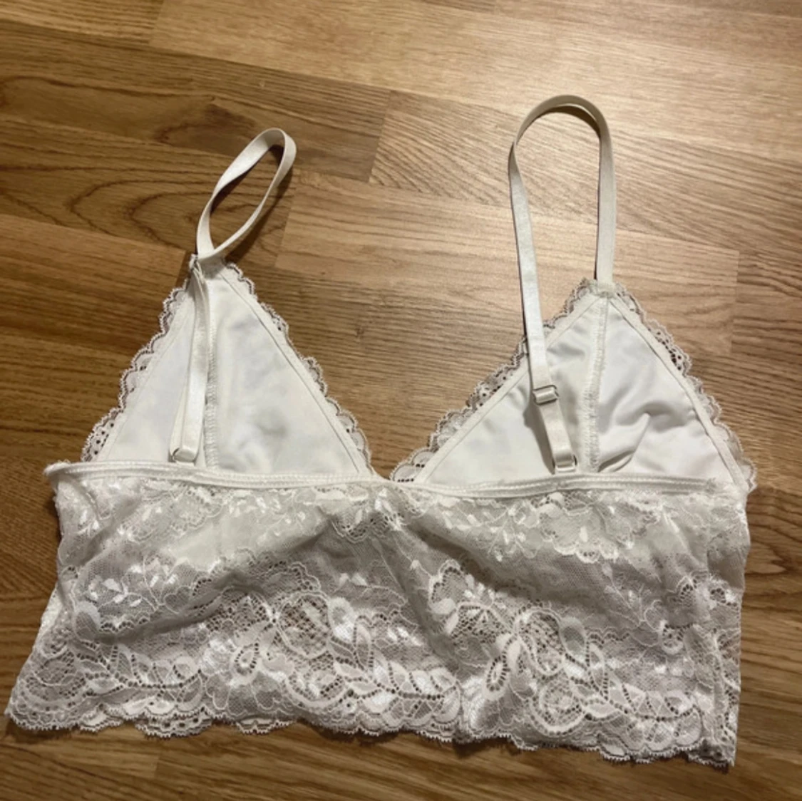 Vit spets bralette  - 2