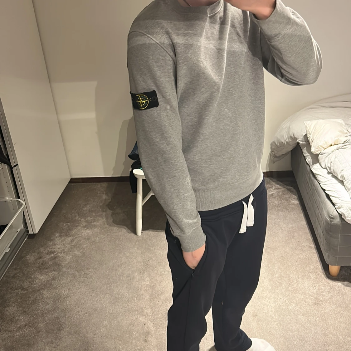 Grå sweatshirt från Stone Island - 4