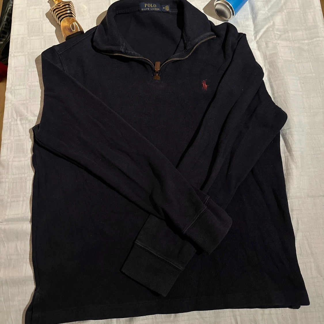 Marinblå half zip tröja Polo Ralph Lauren