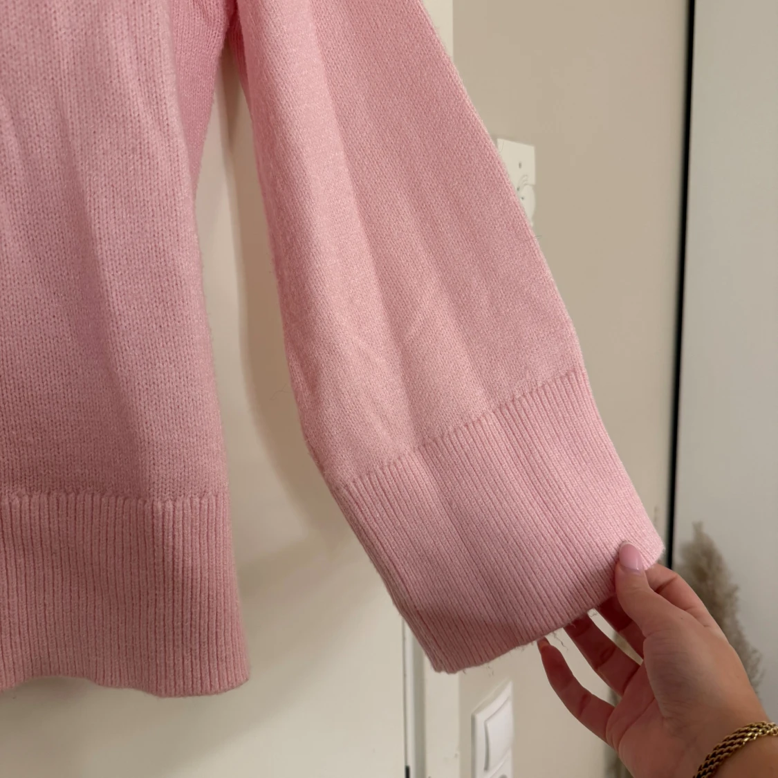 Rosa stickad tröja  - 2