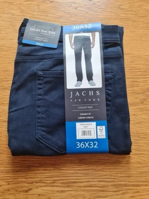 Herr byxor, str 36×32 - 5 fickor byxor med raka ben från Jachs New York Straight fit för bättre comfort