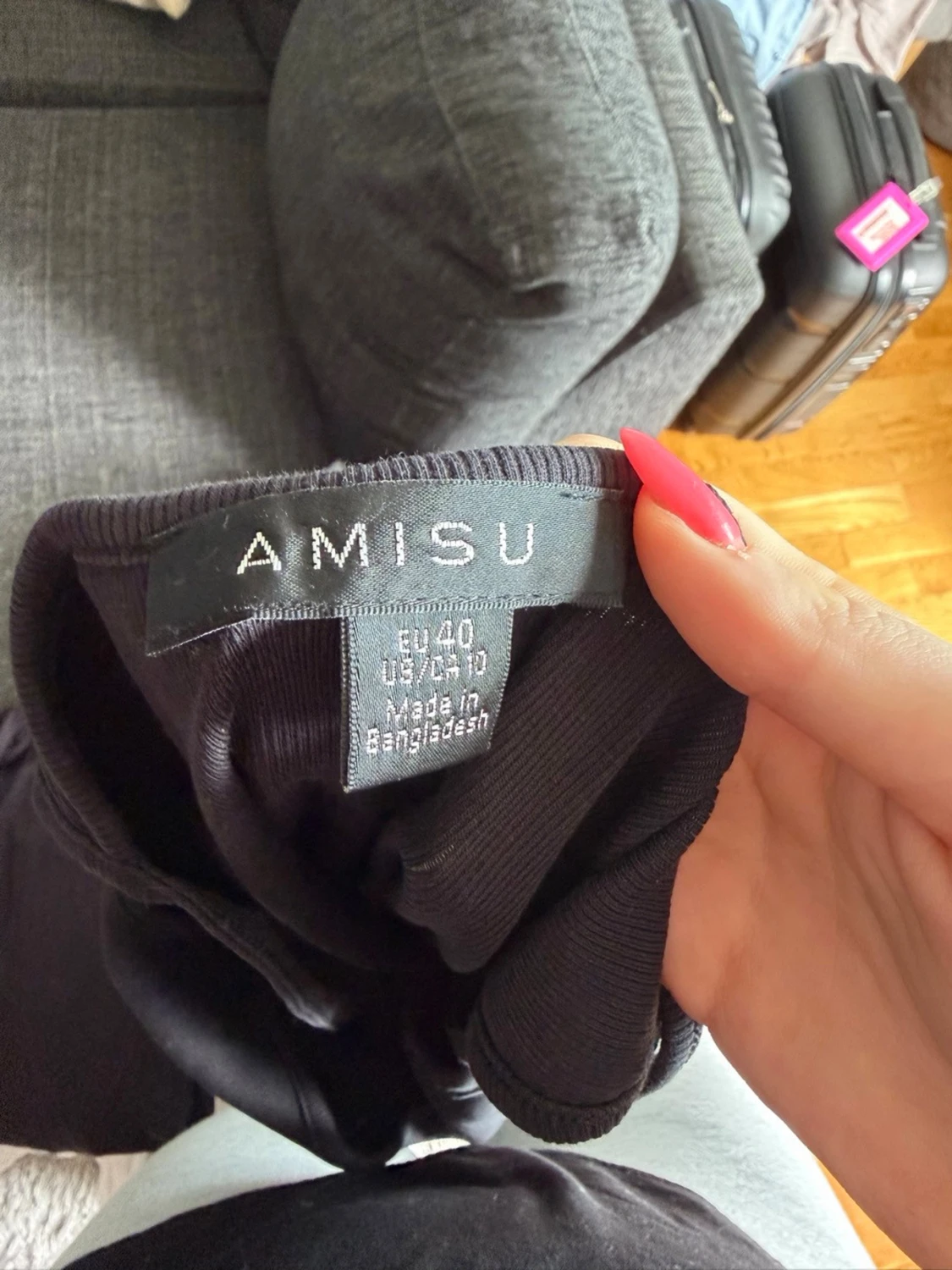 Svart långklänning från Amisu - 1