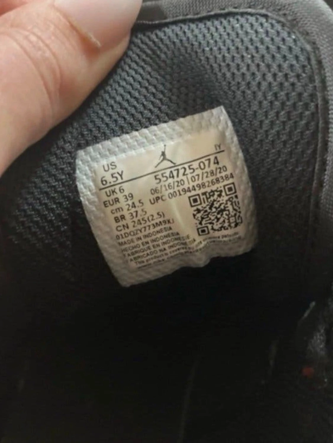 Air Jordan 1 Mid svart/röd 39 - 2