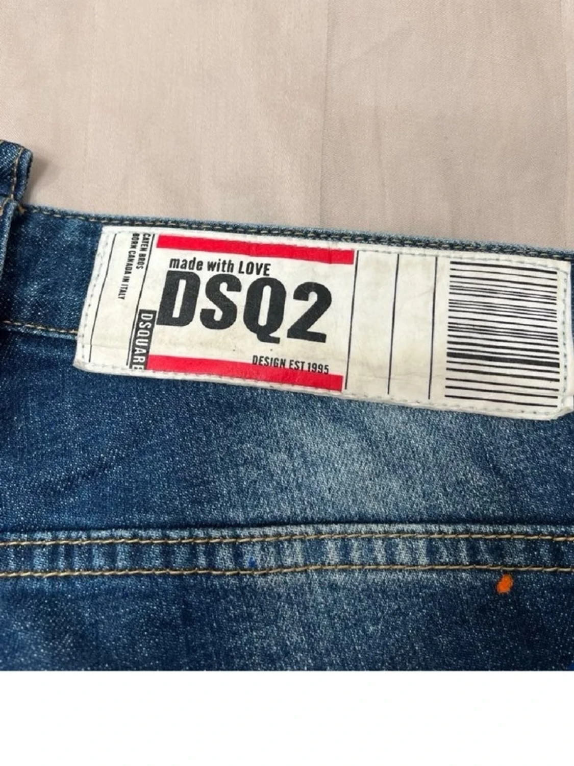 Blå distressed jeans från Dsquared2 - 2