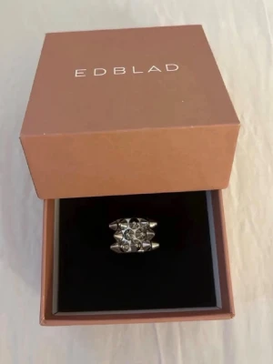 Silvrig ring med stenar från Edblad - Ringen är i storlek 16, Har en i storlek 18 också 💕
