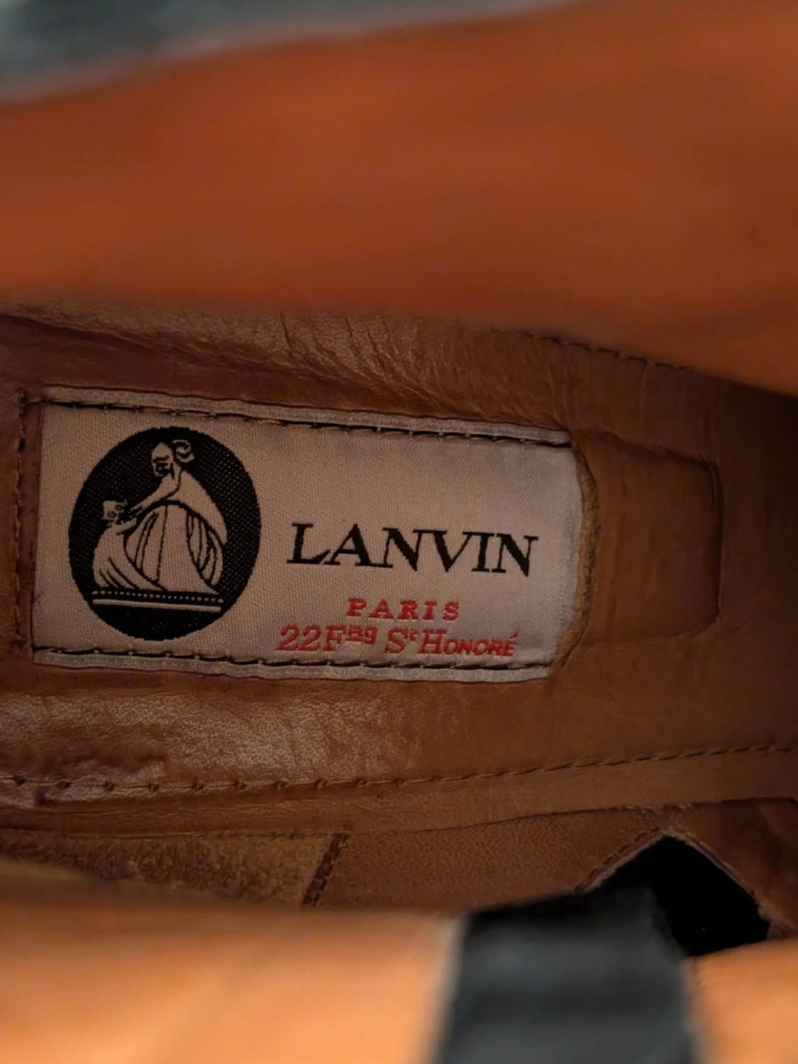 Lanvin svarta kilklackade stövletter i mocka 38 - 5
