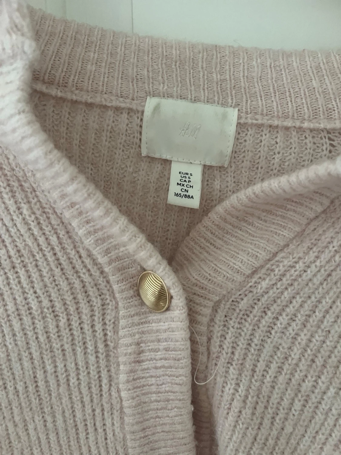 Ljusrosa kofta från H&M - 1