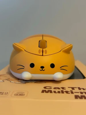 Unused Wireless Cat Mouse + New Battery / Oanvänd trådlös kattmus + nytt batteri - 1.  Unused wireless mouse 2. Opened only for photos 3. Fully functional and in clean condition 4. New battery included 5. Ready to use right away 6. Original packaging 7.  No mouse pad needed