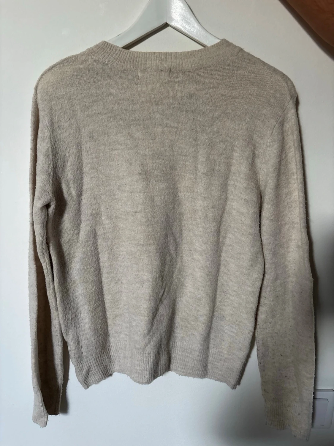 Beige stickad tröja  - 3
