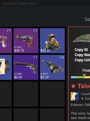 CS:GO skins - Säljer cs2 trade ban konto med talon och andra dyra skins 