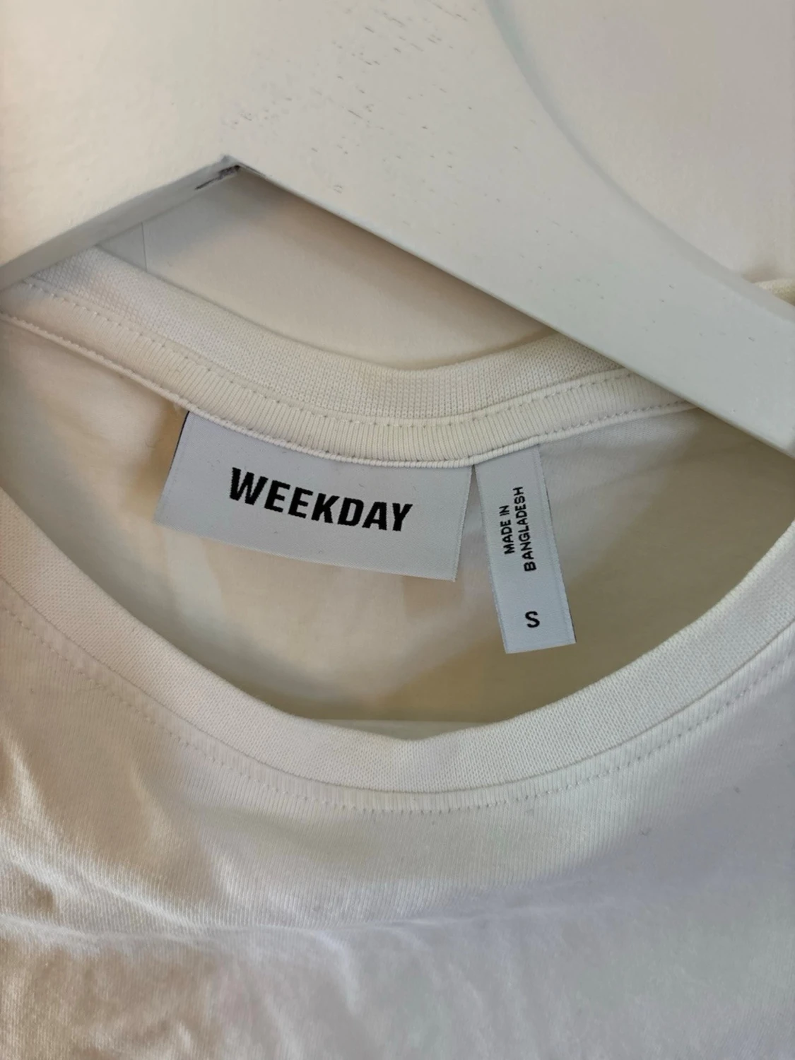 Vit croppad långärmad topp - 2