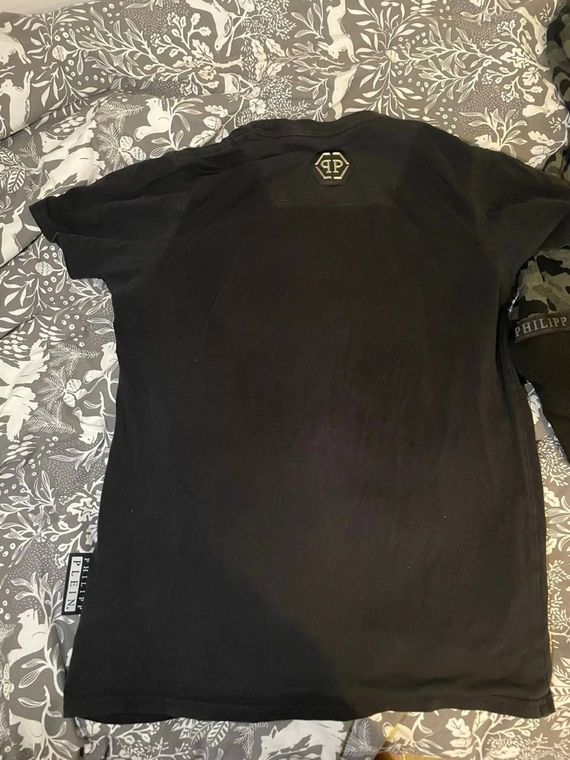 Svart Philipp Plein t-shirt med dödskalle - 1