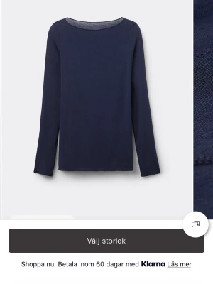 Mörkblå långärmad topp - Intimissimi tröja aldrig använd, storlek S💞