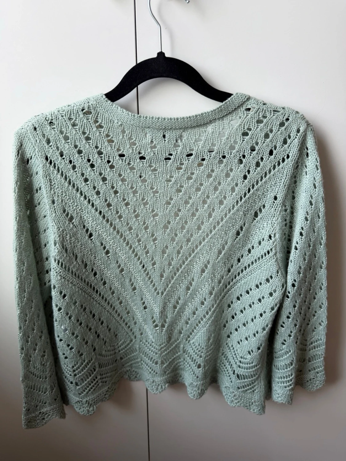Ljusgrön stickad cardigan från JDY - 2