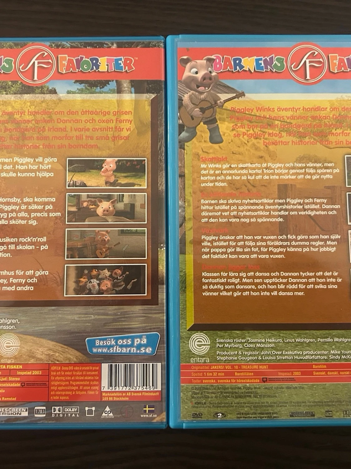 Piggley winks äventyr - Den smarta fisken/skattjakt DVDS - 1