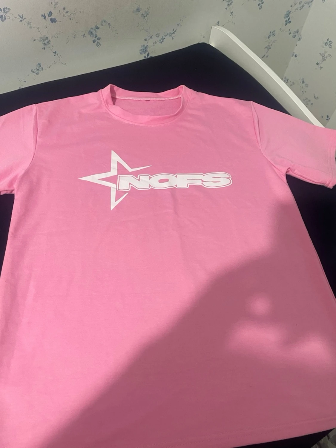 Rosa set med t-shirt och shorts
