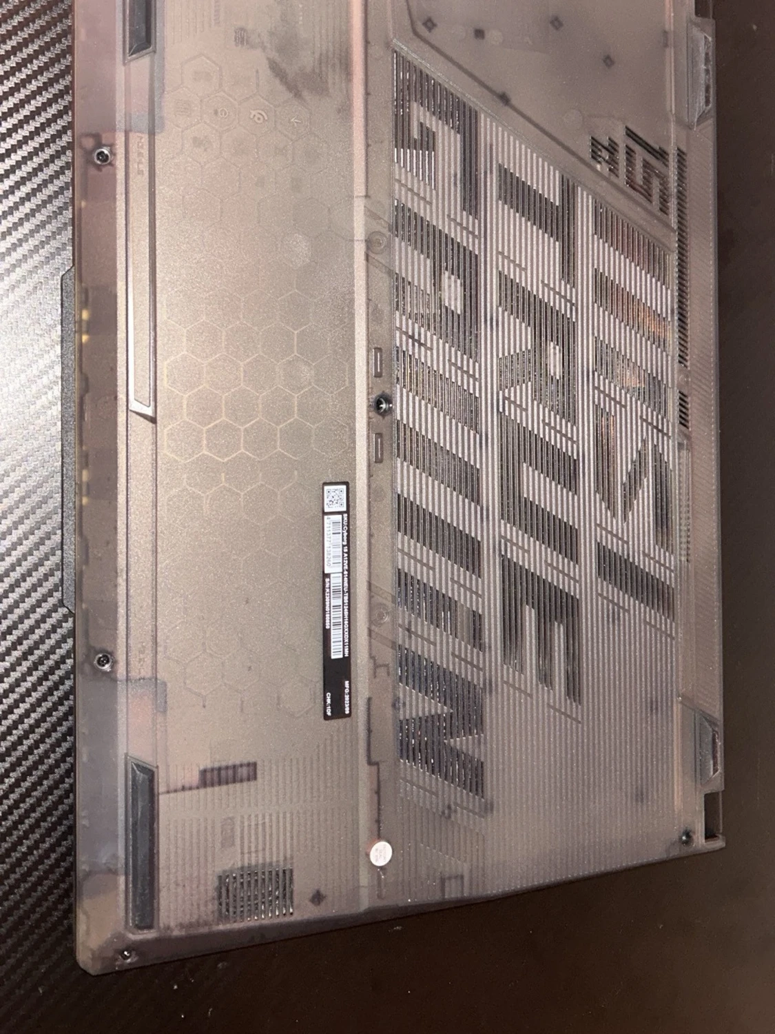 Svart MSI gaming laptop