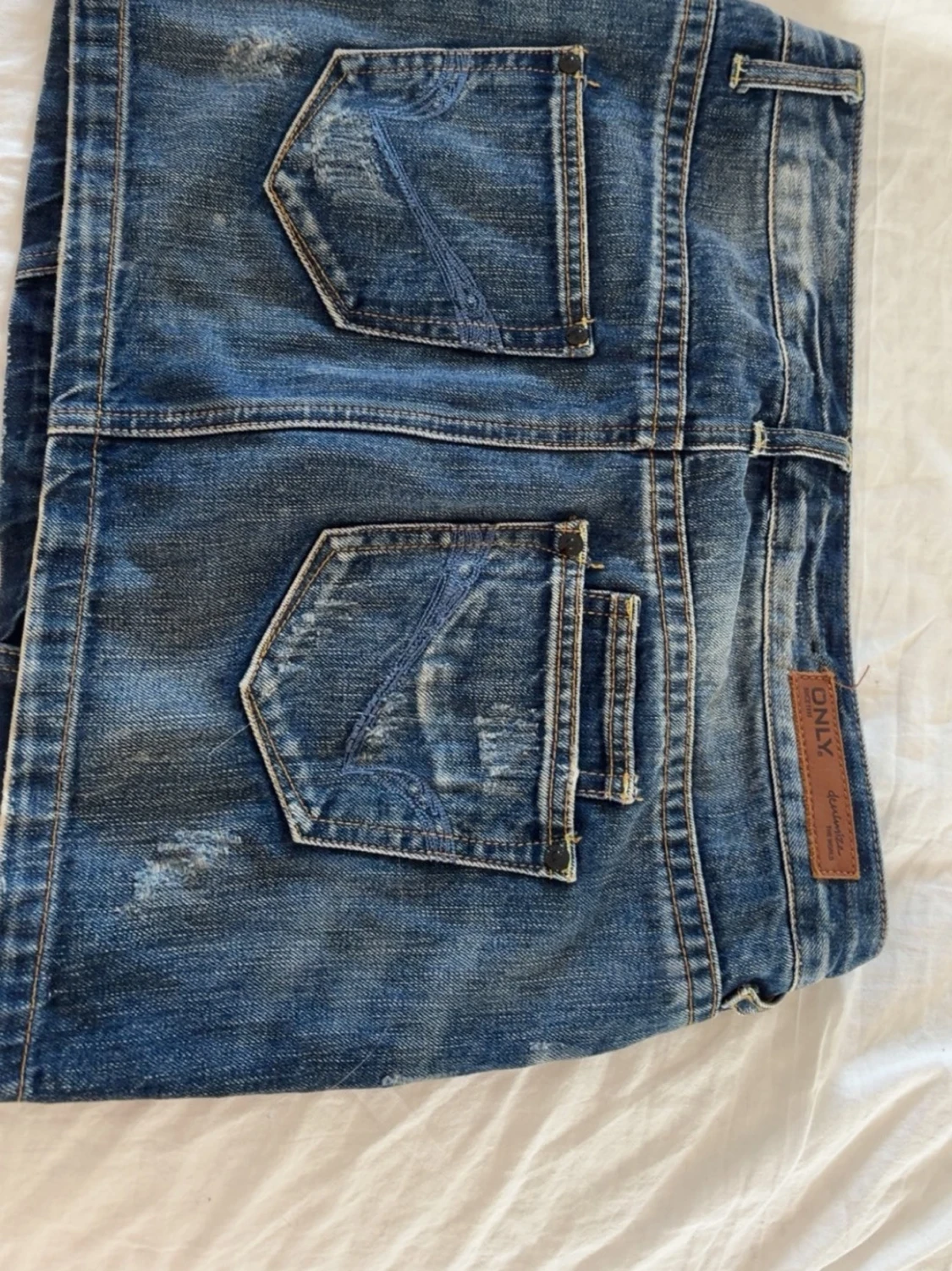Blå jeanskjol från ONLY - 3