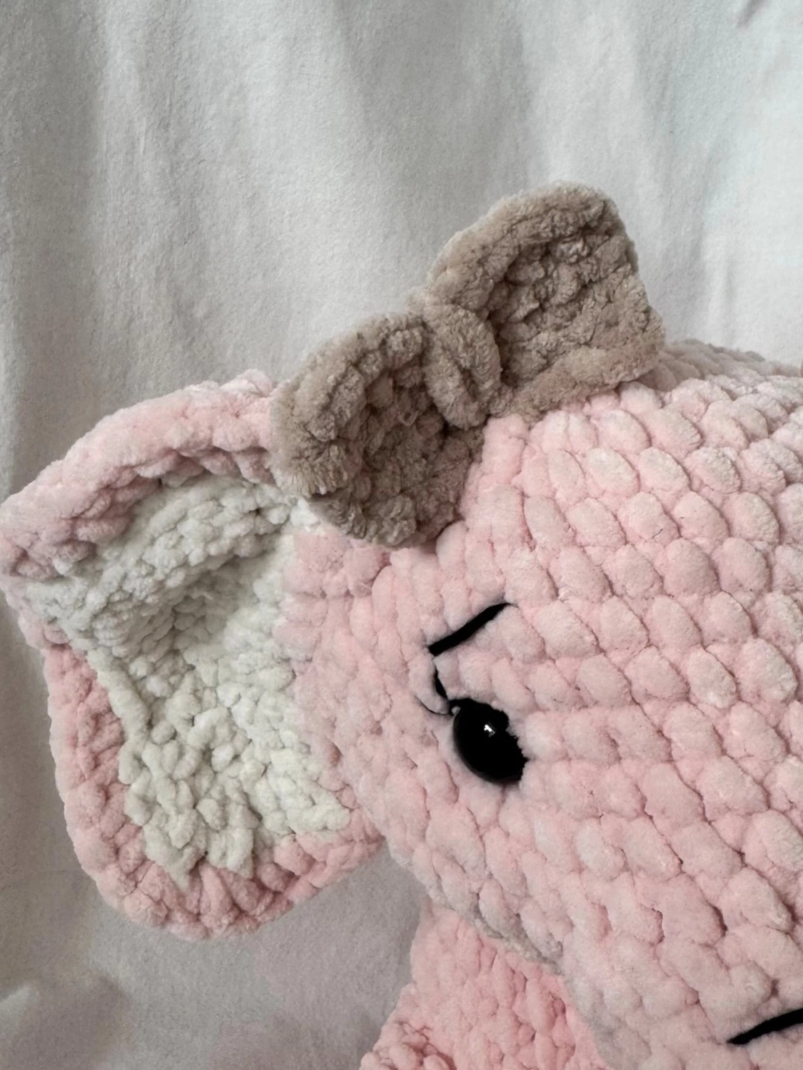 Rosa virkad elefant gosedjur - 2