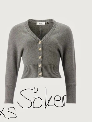 SÖKER Cashmere Blend Cardigan Grey Melange - SÖKER Cashmere Blend Cardigan Grey Melange storlek XS