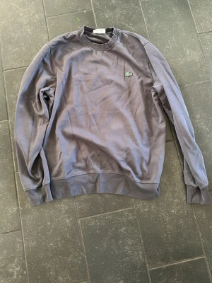 Grå sweatshirt från Lacoste - ÄR PRUTBAR Säljer nu denna aldrig använd då jag köpte den på ja sports i Danmark och hade inte orken til katt åka dit och lämna tillbaka den så den har bara legat i garderoben i ca ett halv år riktigt fint skick i storlek S