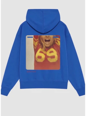 BLUE HOODIE NY!!  - Säljer denhär jätte coola virala hoodie från in print we trust. Köpt för 1569kr! Aldrig använd! 🩵
