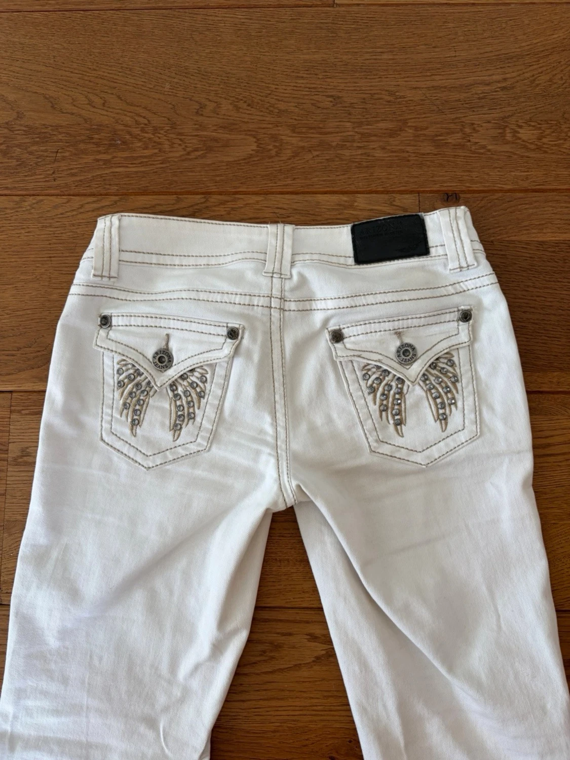 Vintage Lågmidjade bootcut jeans med fickor