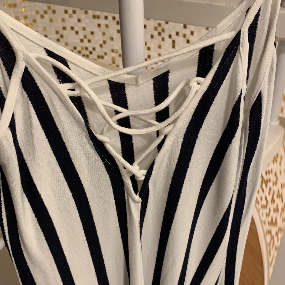 Randig långklänning  - 91