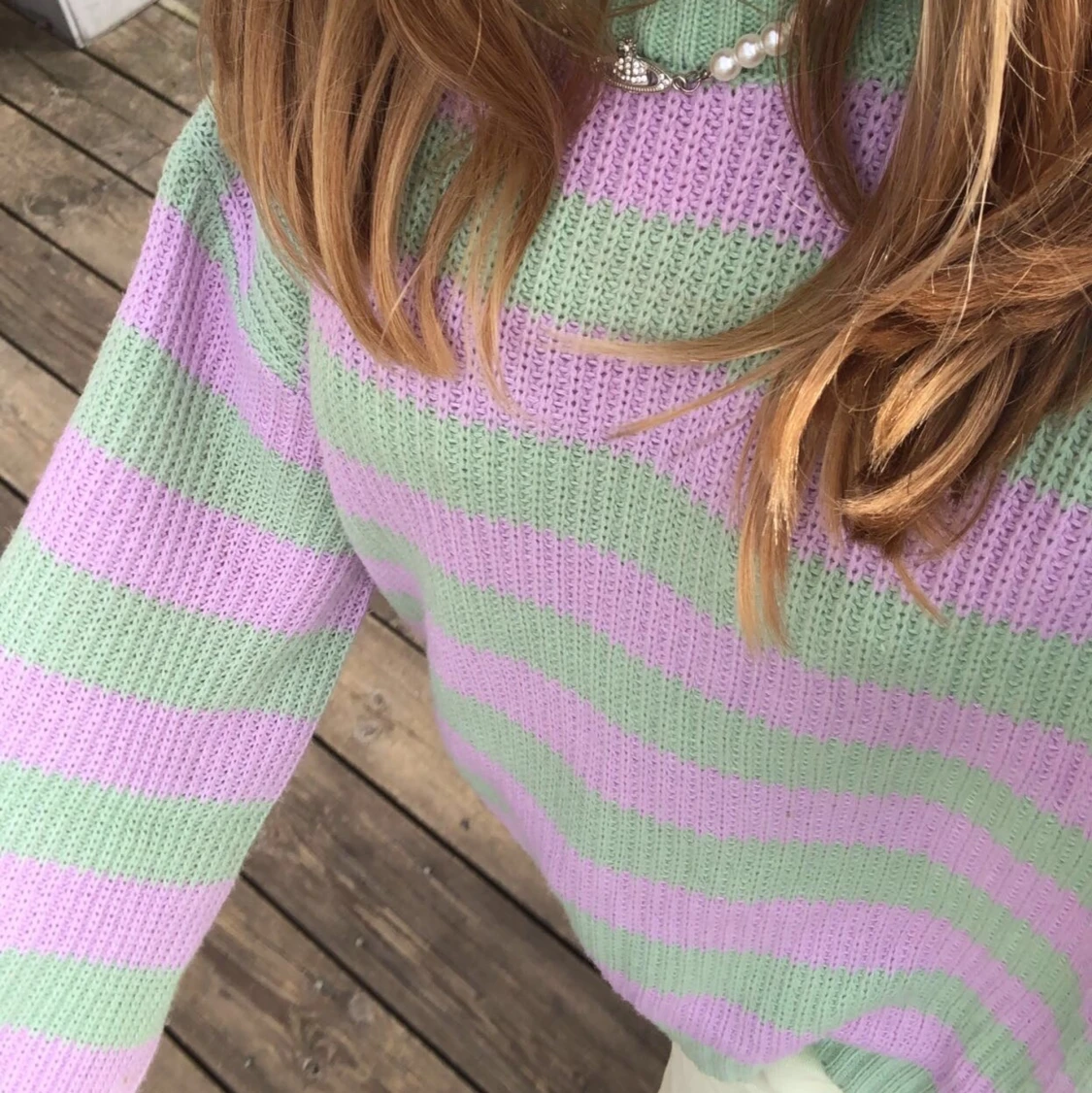 sommar stickad tröja