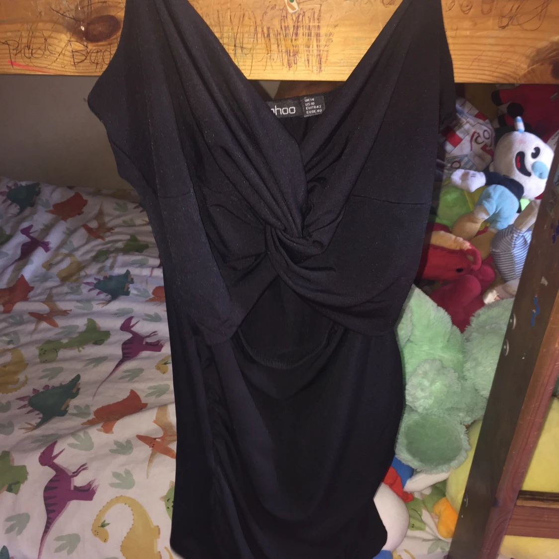 Boohoo black bodycon dress  - 90