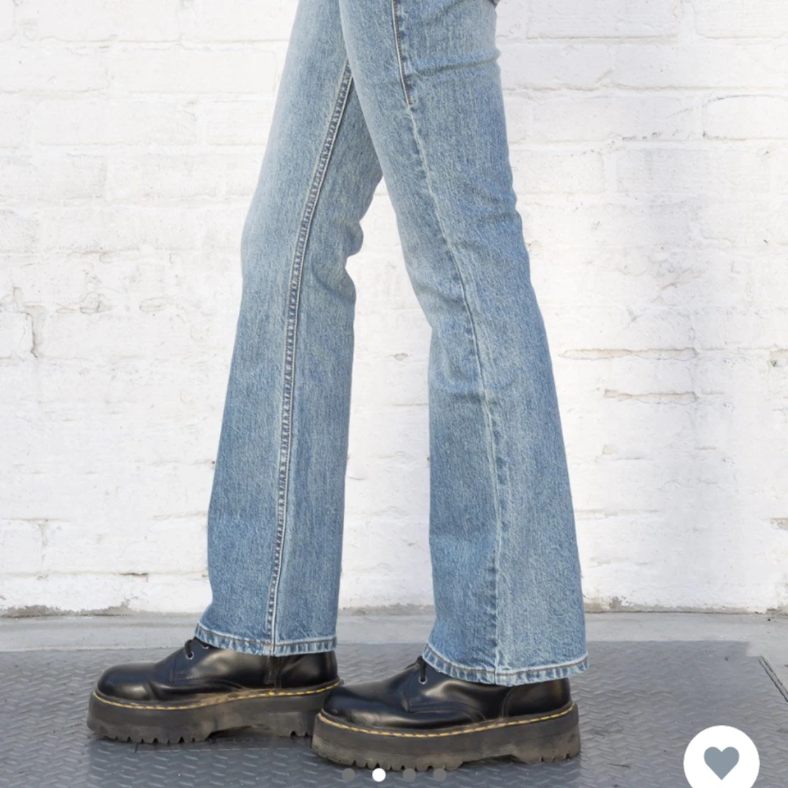 lågmidjade jeans - 90