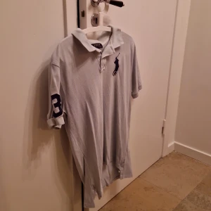 Ralph Lauren piké - Grå/görn ralph lauren piké tröja storlek xl, obs RL är små i storlekarna så allt ifrån 185-195 passar tröjan bra på!