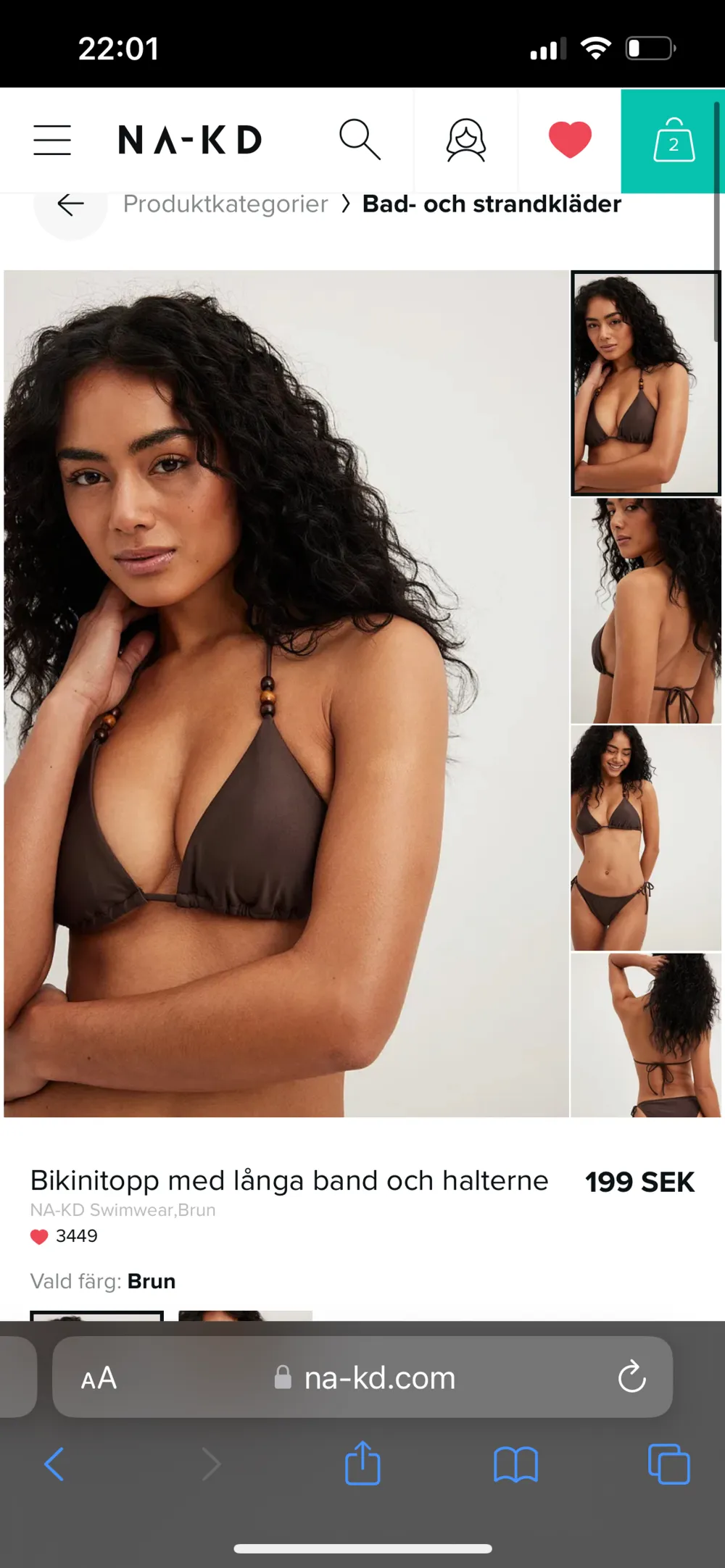 Säljer denna söta bikiniöverdel som är helt ny. Snart slutsåld på deras hemsida. . Övrigt.
