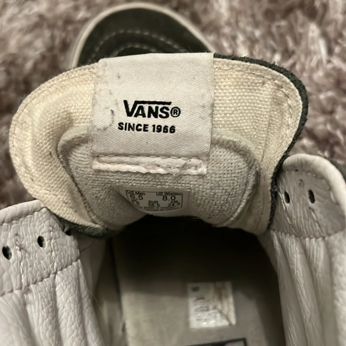 Gröna höga vans - 90