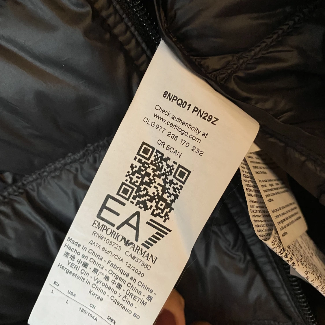 EA7 väst svart  - 91