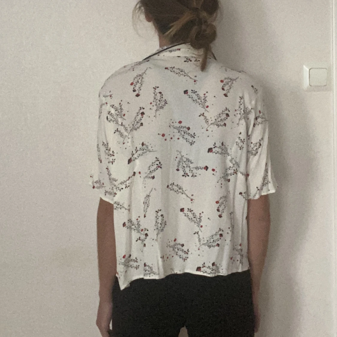 Mjuk blus med mönster - 90