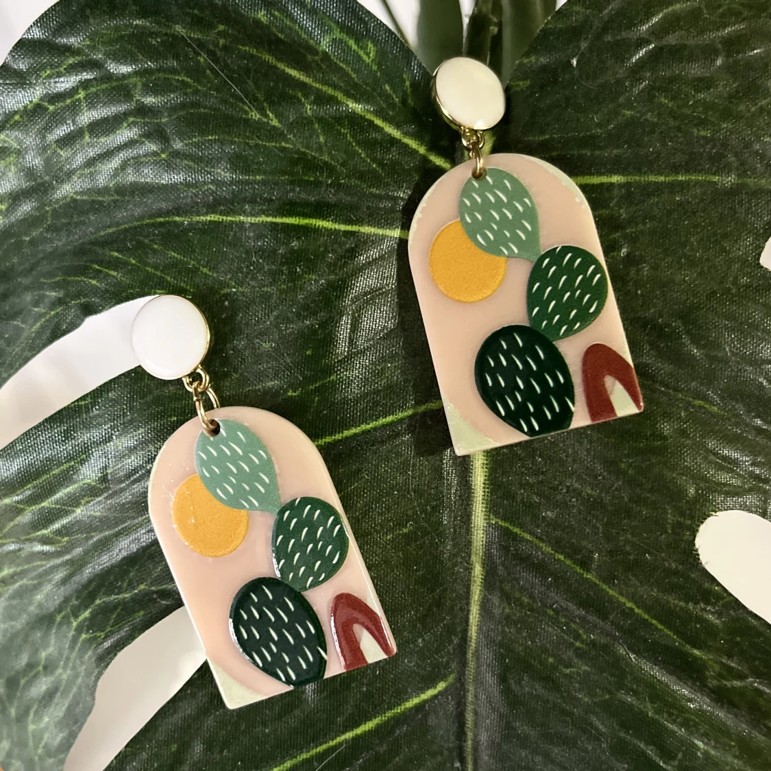 Kaktus örhängen 💚