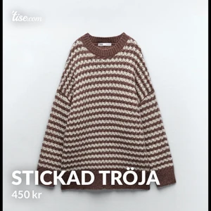 Stickad tröja  -  En super fin tröja från Zara. Stolek S. Aldrig använt eftersom den är för stor för mig, fick den i julklapp. Om ni vill ha privata bilder kom privat❤️