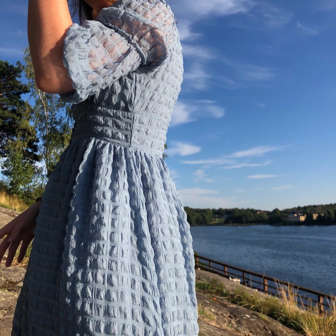 Ljusblå sommarklänning