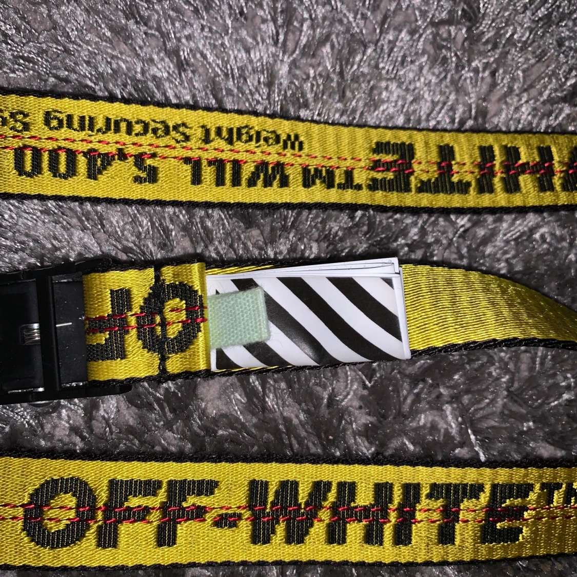 Off-white industrial belt - 90