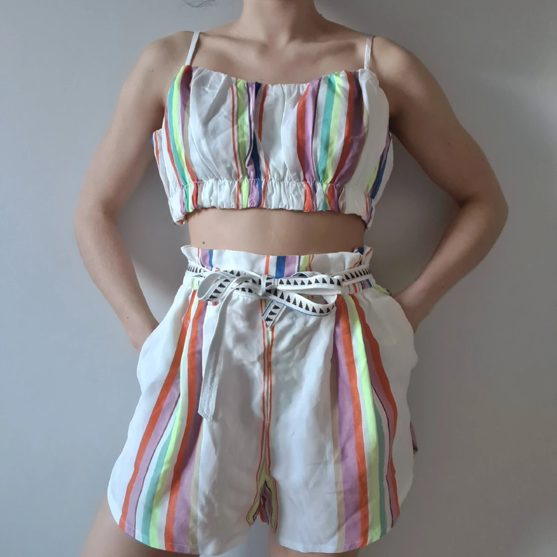 Snygg randigt set från H&M + LEMLEM