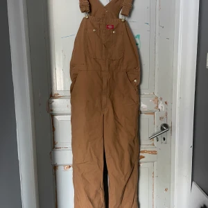 Dickies hängselbyxor  - Hängselbyxor från Dickies  Använd fåtal gånger Står inte storlek men kan ta fram måtten om du är en seriös köpare Skulle  gissa att dom är typ m  Kolla gärna in mina andra annonser, Samfraktar och kan lösa paket pris  