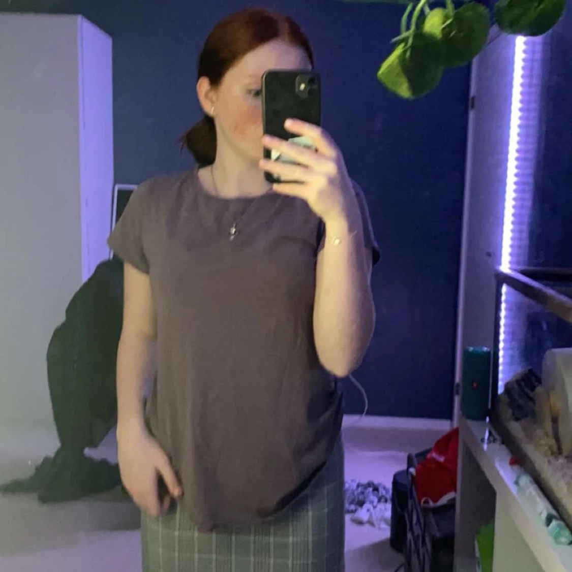 Basic lila t-shirt storlek M - 91