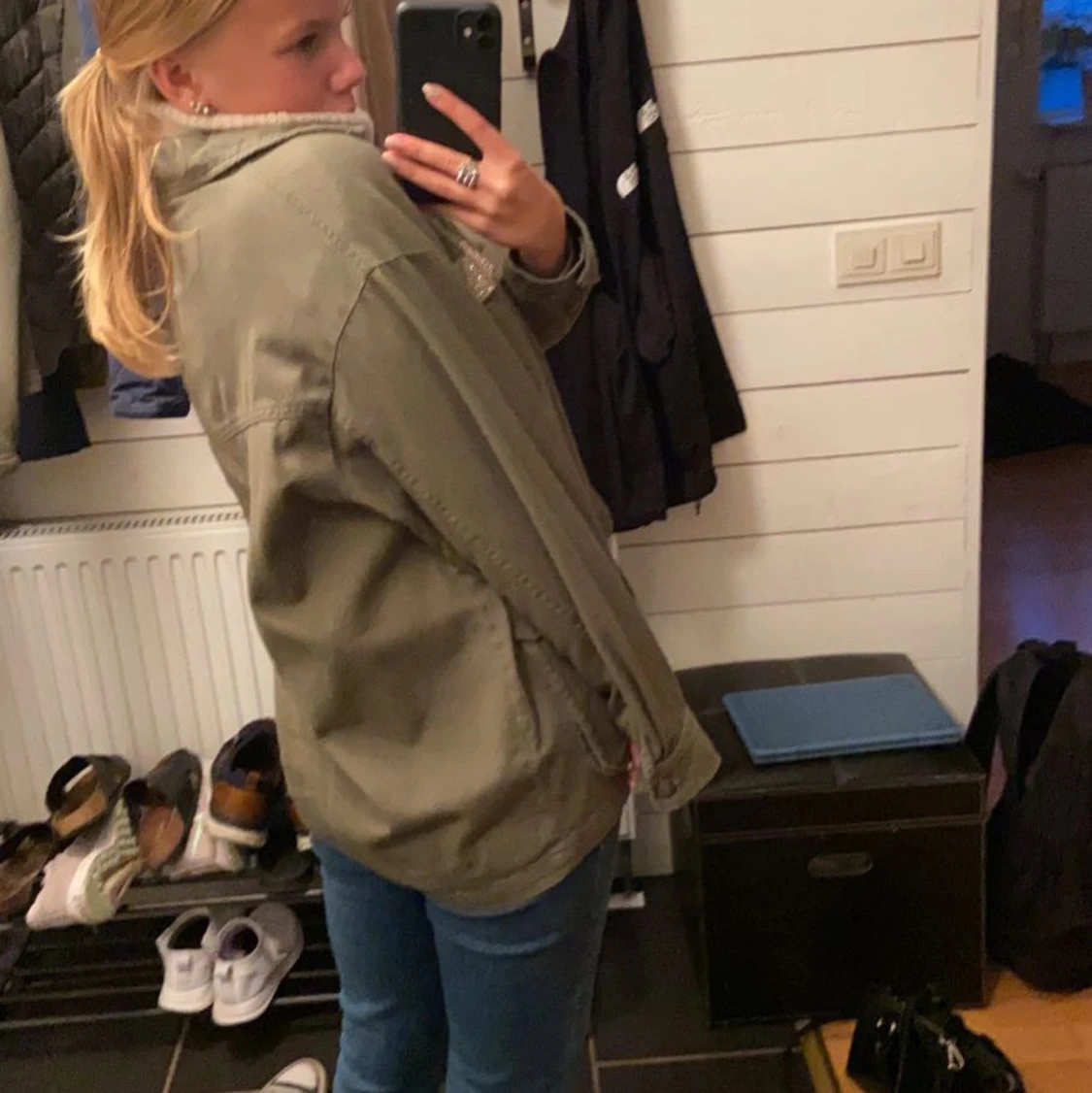 Zara grön jacka  - 90