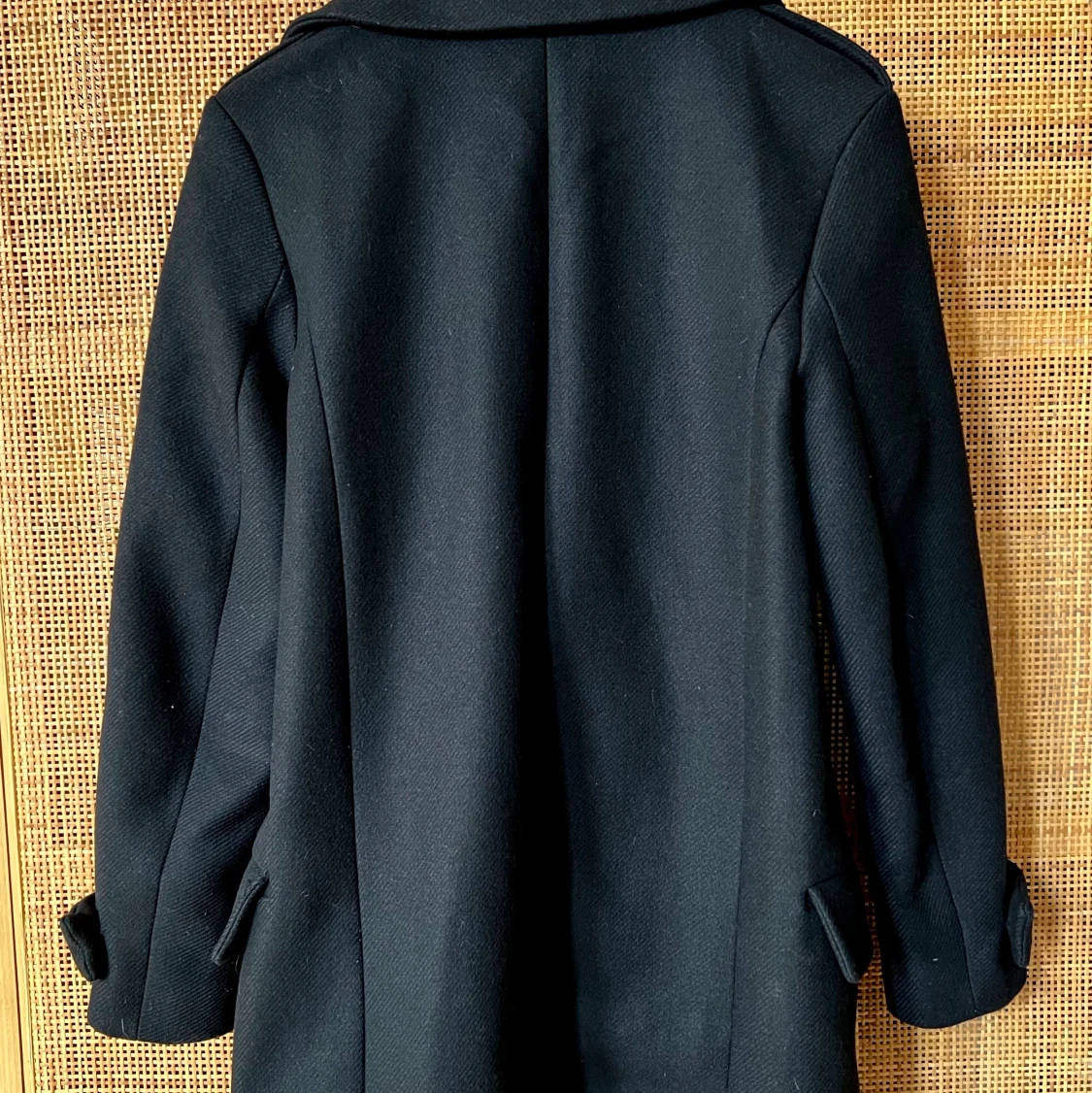 Navy wool trench coat  - 90