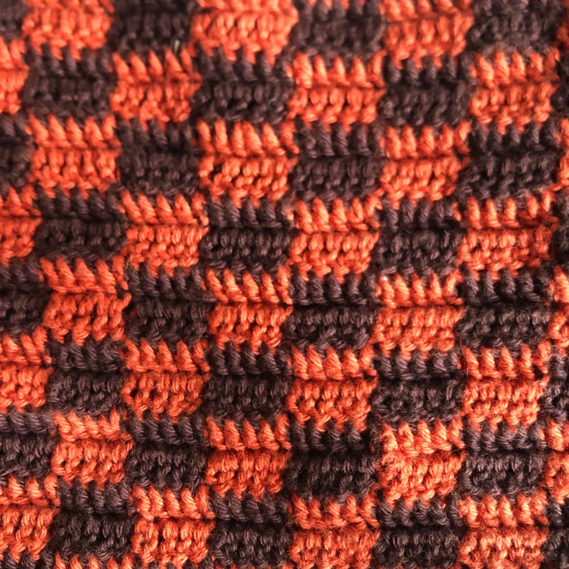 Rutig virkad väskan  - 90