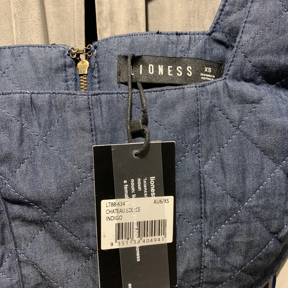 Korettopp i jeans, Nyskick - 91