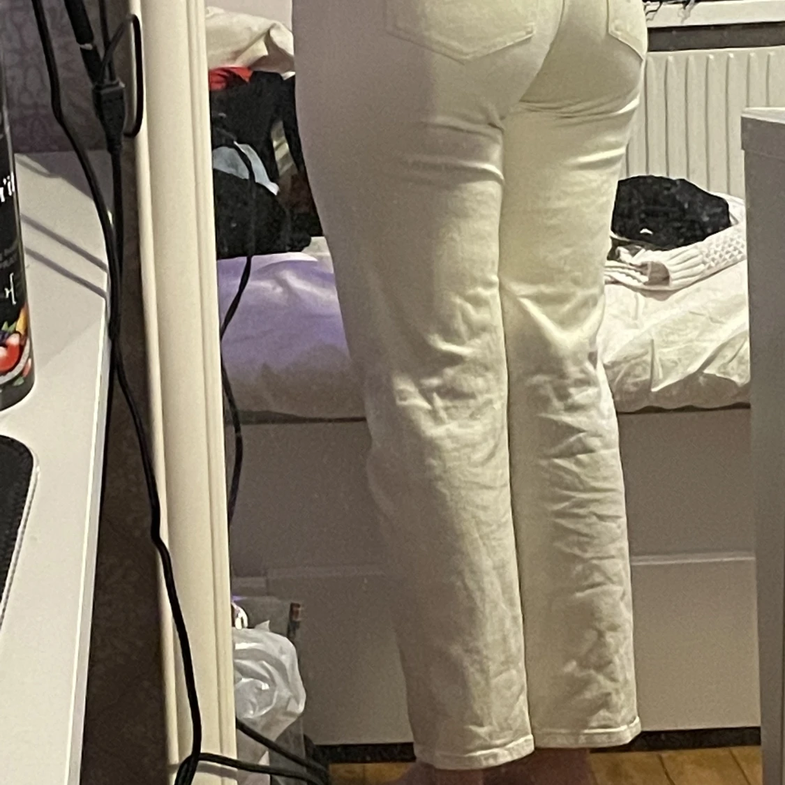 Gräddvita jeans - 90