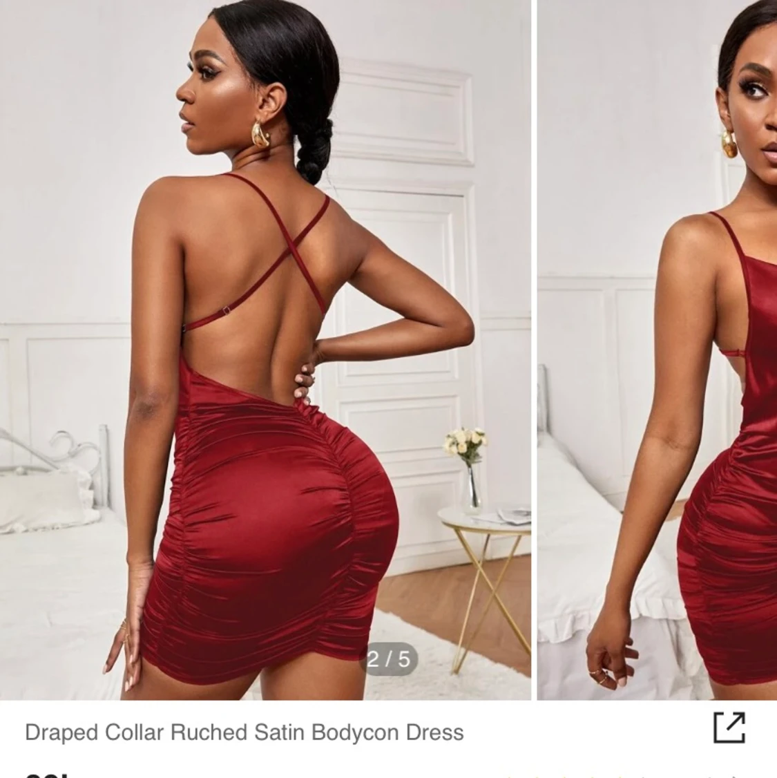 Röd klänning  - 90