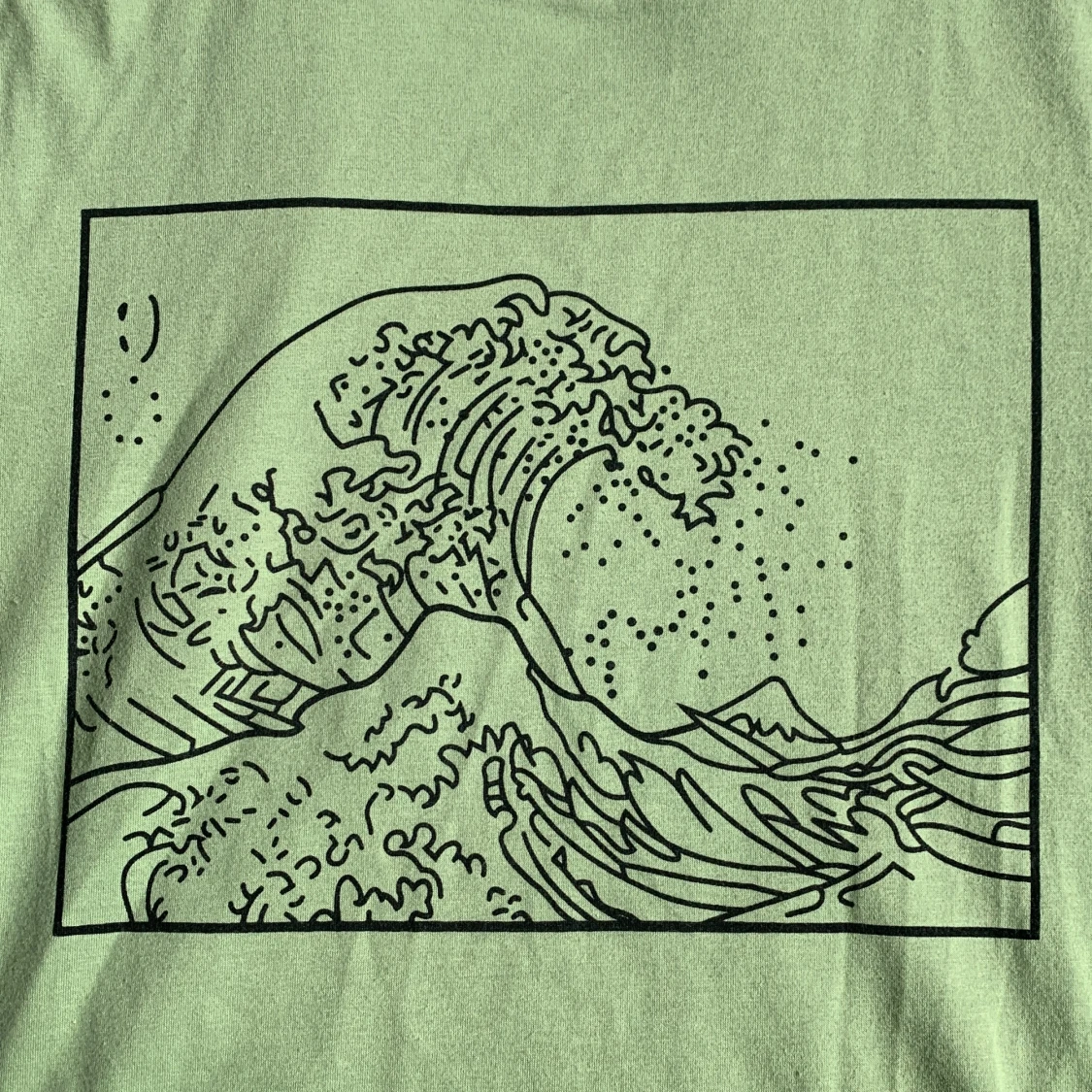 grön t-shirt strl S - 90